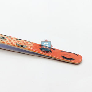 Pinzas de extensión de pestañas de acero inoxidable con aislamiento de forma curva J de alta calidad Pinzas de pestañas más vendidas - Product Image 3