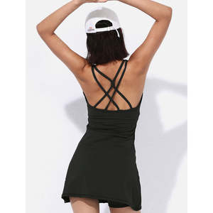 Jupe courte de Sport deux pièces pour femmes, vêtements de Yoga, Fitness, sensation de couleur chair, respirant, doublure de sécurité, Tennis, Golf avec poche - Product Image 4