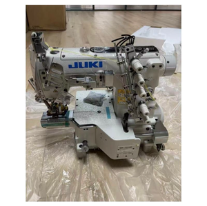 Máquina de coser de puntada de cubierta superior e inferior Juki 7223D-U10B56 de grado DIY, con cabezal semiseco, cama cilíndrica pequeña, construcción de acero y mango de plástico. - Product Image 1