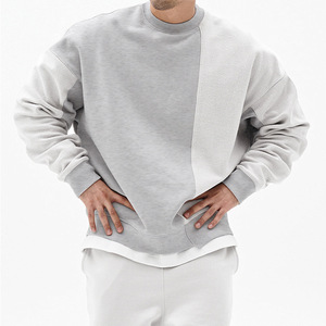 Sweat à capuche avec logo personnalisé pour hommes, sweats à capuche et sweat-shirts en éponge français à manches longues et épaules tombantes pour femmes - Product Image 3
