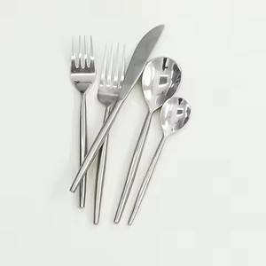 Poignée en rotin poli miroir couverts couverts ensemble pour mariage Table Top nourriture servant manger utiliser couverts ensemble ustensiles - Product Image 4