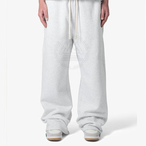 Pantalon ample taille haute décontracté pour hommes Taille 8XL haute qualité Coton Polyester droit Style actif - Product Image 1