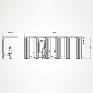 Thông Minh Thành phố năng lượng mặt trời dừng xe buýt nơi trú ẩn với LCD màn hình quảng cáo trạm xe buýt với băng ghế dự bị xe buýt hành khách Quầy - Product Image 5
