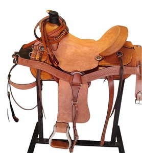 Calidad Premium 100% cuero duradero hecho a mano estilo inglés silla occidental equipo esencial de equitación para ecuestres - Product Image 1