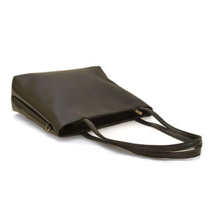 Sac fourre-tout en cuir véritable personnalisé de grande capacité pour femmes souple et durable avec fermeture à glissière pour un usage quotidien - Product Image 4