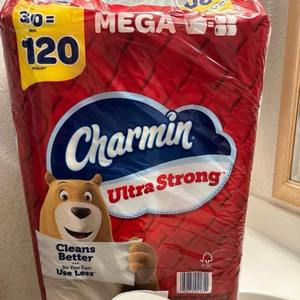 Pour Charmin Ultra-Strong Toilet Paper Jumbo Roll 242 Feuilles souples et jetables par rouleau 30 pièces - Product Image 1