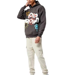 Sudadera con Capucha de Forro Polar para Hombre, Estilo Urbano, Estampado Puff, Color de Moda, Contraste, Patrón Sólido, Temporada de Invierno, Capucha, Precio Bajo, Alta Calidad - Product Image 5