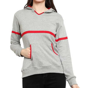 Sweat-shirt à capuche unisexe pour femme de haute qualité pour l'hiver avec logo personnalisé, manches longues, matière polyester/coton - Product Image 1