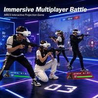 Lunettes AR de réalité augmentée : Ensemble de jeu de tir interactif en intérieur avec miroir pour salle de sport et salle de jeux