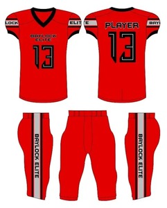 OEM de alta calidad 2025 uniforme de fútbol americano 100% poliéster equipo de color sólido uniforme de fútbol americano - Product Image 1