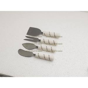 Juego de cubiertos de metal con mango de resina de estilo único con acabado brillante Fabricación y proveedor de tamaño personalizado por India - Product Image 2