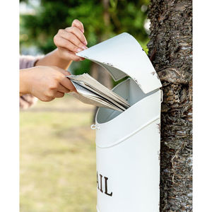 Lightweight Metal Galvanized Tin Mailbox Handmade Wall Mounted Design High Quality for Letters at the Lowest Price - Product Image 3