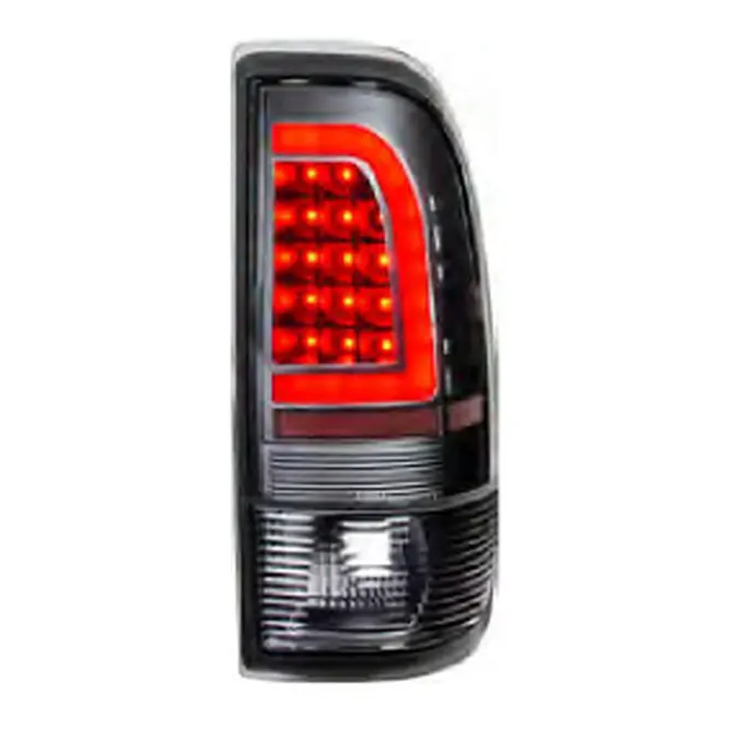 LED Tail Lamp for FORD F250/350/450/550 SUPER DUTY '99~'07 (LED), Black housing, Clear lens
