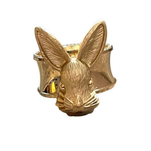 แหวนรัดผ้าเช็ดปากสีทองหรูหราความต้องการสูงคุณภาพดีที่สุดโลหะตกแต่งงานแต่งงานและงานเลี้ยงอาหารค่ำจำนวนมากและขายส่ง - Product Image 4