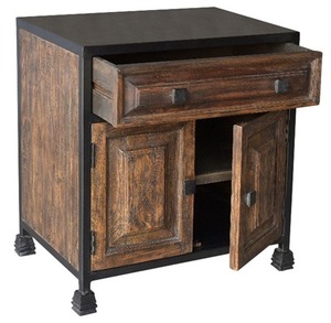 โต๊ะข้างเตียงทำจากไม้ทันสมัยแบบคลาสสิกโต๊ะข้างเตียงออกแบบทันสมัยปรับเก็บได้สำหรับรับประทานอาหารในห้องนอนเฟอร์นิเจอร์บ้าน - Product Image 2