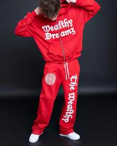 Chándal de tela de algodón de alta calidad para hombre con bordado de angustia, chándal Vintage de alta calidad para hombre - Product Image 3