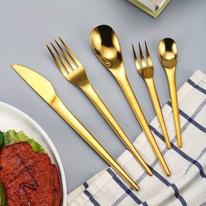 Juego de Cubiertos de Metal Ecológicos Inspirados en Diseñadores, Aptos para Lavavajillas, Diseñados para una Cena con Estilo, Acabado Liso, Acero Inoxidable Duradero - Product Image 6