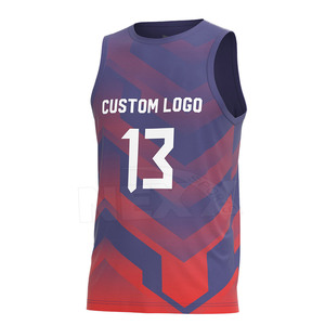Maillot de volley-ball respirant à sublimation, couleur unie, 100% polyester, logo personnalisé, unisexe, haute qualité, service OEM SPORTS - Product Image 1