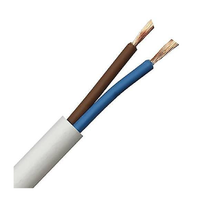 Rollo de Cable de 2 núcleos aprobado por VDE de alta calidad, cableado residencial Industrial europeo, aislamiento de PVC, suministro al por mayor a granel
