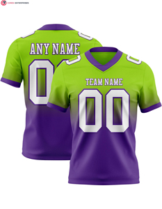 Authentic Fade Fashion Football Jersey Custom <b>Neon</b> <b>Green</b> White Black- Mesh Short Sleeve Breathable Solid Pattern Custom - Product Image 4