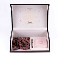 Boîte en MDF en bois, forme rectangulaire personnalisée, finition laquée artisanale, style Moyen-Orient, emballage cadeau pour dattes, Ramadan, bonbons, sucre, soie