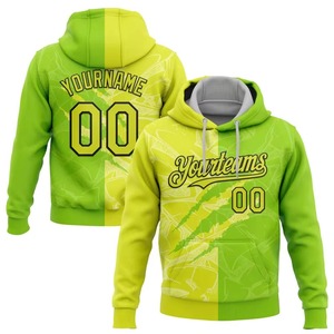 Sudaderas con capucha con marcas de garra de dos colores y número de nombre personalizado, jerséis con estampado 3D de tendencia de moda para hombre, uniformes sueltos del equipo, sudaderas DIY - Product Image 5