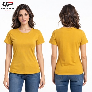 Camiseta personalizada para mujer con cuello redondo, opciones de etiqueta privada, gráficos personalizados y acabado refinado para marcas de moda. - Product Image 6