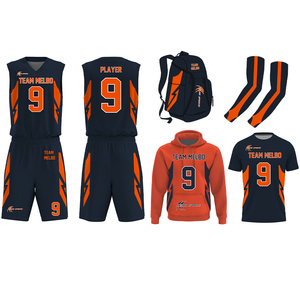 Tenues de basketball personnalisées par sublimation, vêtements de basketball, patch d'équipe, design tendance, ensemble de basketball personnalisé pour hommes - Product Image 2