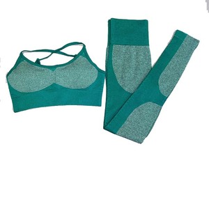 Conjunto de Gimnasio Profesional sin costuras, ropa de Fitness, sujetador y mallas de 2 piezas, conjunto de entrenamiento para mujer, traje de Yoga - Product Image 6