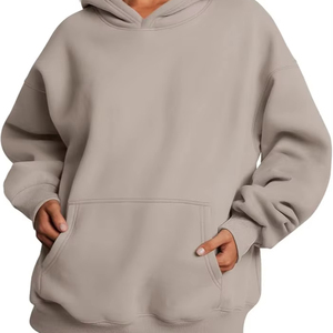 Women's <b>Hoodies</b> Heavyweight 100% Cotton Custom Oversized Hoodie Pullover Drop Shoulder Blank Cotton Blended <b>Hoodies</b> for Women - Product Image 1