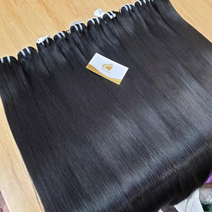 Extensiones de cabello humano recto de hueso Virgen sin procesar Paquetes de cabello Remy vietnamita súper doble dibujado - Product Image 4
