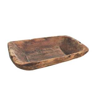 Plato de madera hecho a mano rústico moderno ecológico Apto para lavavajillas plato de servicio acabado pulido regalo de negocios-arte de la India - Product Image 5