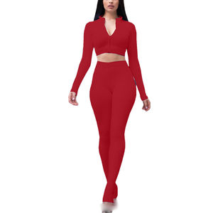 Conjunto de chándal de sudor 2025, 2 piezas para mujer, Top corto de algodón, ropa deportiva para correr para mujer, Jogger deportivo - Product Image 6