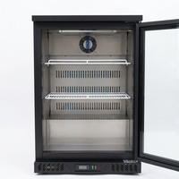 Mini-réfrigérateur compact moderne avec porte vitrée pour boissons, petit réfrigérateur électrique pour bureau d'accueil