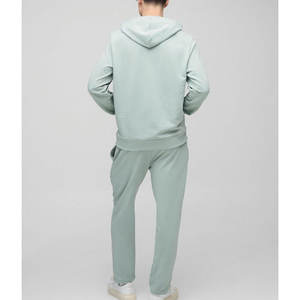 Conjunto Deportivo de Felpa de Algodón para Hombre, Sudadera con Capucha y Pantalones Jogger, Dos Piezas, Ropa de Gimnasio, Traje de Entrenamiento Físico - Product Image 5