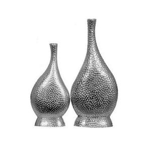 Juego de 2 floreros pulidos dorados brillantes de estilo medio redondo, decoración del hogar, centro de mesa de boda hecho a mano, jarrón de Metal personalizable - Product Image 3