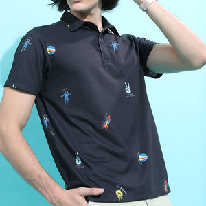 Polo pour homme de qualité supérieure, léger, à séchage rapide, couleur unique, vêtements de sport - Product Image 3