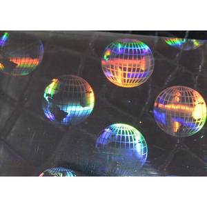 Étiquettes holographiques auto-adhésives en forme de globe terrestre, personnalisées, en PET, imperméables, argentées, dorées, transparentes, de forme personnalisée pour - Product Image 4