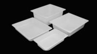 Vaatwasser-Veilige Temperatuurbestendige Flexibele 1/2 80 Mm Gastronorm Gn Pannen Voor Koelkast En Vriezer Opslag