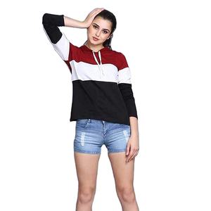 Sweat-shirts à capuche pour femmes, style décontracté tendance, nouvelle collection, couleur personnalisée, manches longues, prix bas, coton - Product Image 1