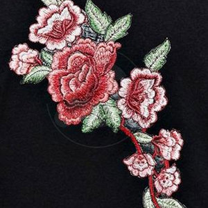 Camiseta de hombre con bordado de estilo elegante, corte relajado, algodón suave, moda casual urbana, camiseta de hombre con bordado en venta - Product Image 6