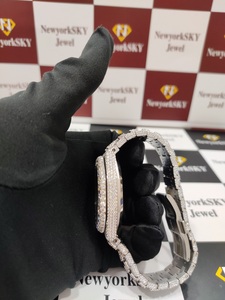 ใหม่ VVS iced OUT Moissanite นาฬิกาเพชรผ่านเครื่องทดสอบเพชร Moissanite นาฬิกาข้อมือของขวัญวันเกิดกลสุดหรู - Product Image 6