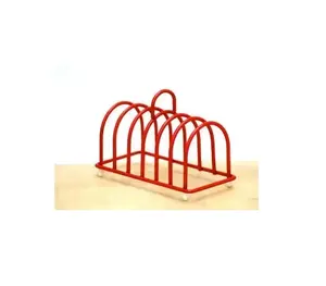 Superior Quality Iron Customize Shape Toast Holder Classic Design Red Color Bread Toast Rack For Wholesale Supplier