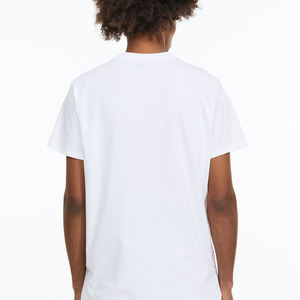 T-shirts vierges en coton de qualité supérieure Impression unisexe vierge en gros Logo personnalisé 100% coton uni - Product Image 4