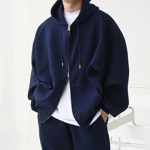 DEC Hommes Heavyweight Vintage Unisexe Haute Qualité Personnalisé Double Fermeture Éclair Blanc Zip Up Hommes Hoodies & Sweatshirts - Product Image 1