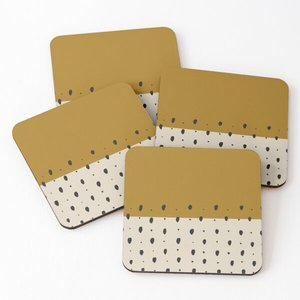 SCI arrivée chaude anti-dérapant tasse à thé sous-verres bois et émail impression thé servant sous-verres 4 pièces vente entière avec cuisine au meilleur prix - Product Image 1