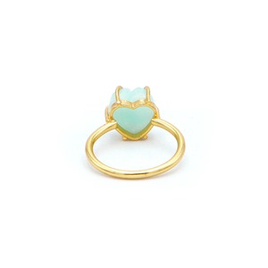 Most Selling Amazonite Heart Carving <b>Ring</b> Handmade Green Crystal Wedding and Party Love <b>Ring</b> for Your Special One! - Product Image 4