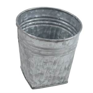 Macetas de flores de Metal galvanizado clásico, forma ovalada para granja, jardín al aire libre, jardineras decorativas con mango de cuerda - Product Image 6