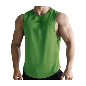 Wholesale Custom <b>Gym</b> <b>Vest</b> <b>for</b> <b>Men</b> Quick Dry Embroidery Printed Logo Fitness Sleeveless Sports Tank Top - Product Image 2