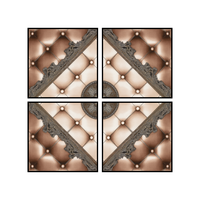 Carreaux muraux en céramique 40x40 cm, impression numérique, surface brillante, série Bookmatch, carrés parfaits, modernes, adhésifs, résistants aux acides, pour centres commerciaux